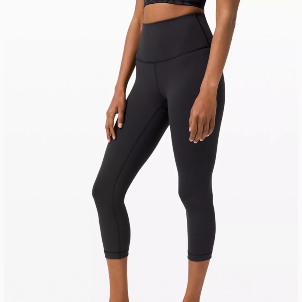 lululemon high rise wunder under cropped leggings